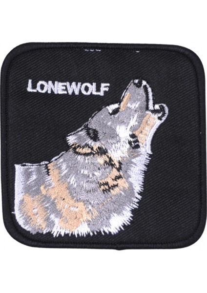 Aplike Ütü Ile Yapışan Siyah Kurt Arma 6x4 cm