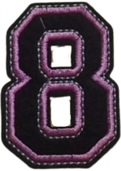 Aplike Ütü Ile Yapışan 8 Rakamı Arma 3x4 cm