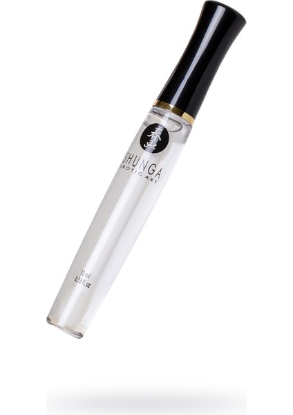 Shunga "ilahi Zevk" Dudak Parlatıcısı, Buzlu Ateş Etkisi, Çilek ve Şampanya, 10 ml