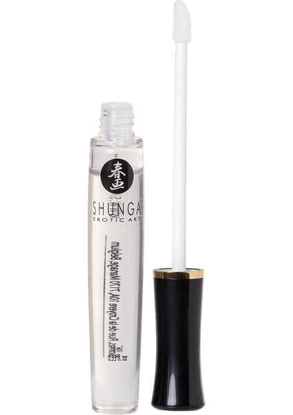 Shunga "ilahi Zevk" Dudak Parlatıcısı, Buzlu Ateş Etkisi, Çilek ve Şampanya, 10 ml modelleri