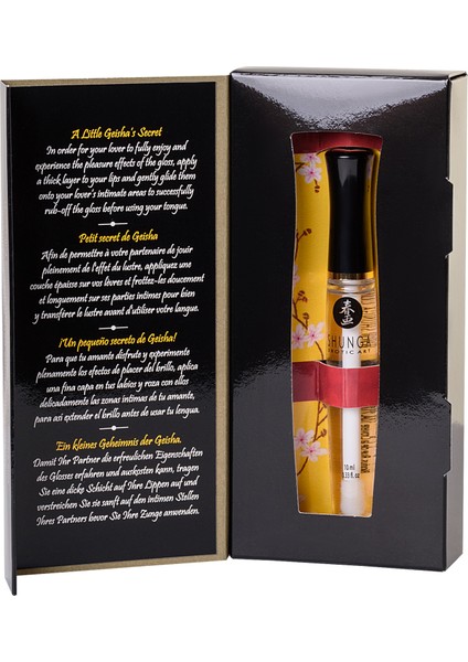 Shunga "ilahi Zevk" Dudak Parlatıcısı, Buzlu Ateş Etkisi, Çilek ve Şampanya, 10 ml fırsatları