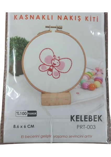 Nakış Kitleri Kasnaklı 8.6 x 6 cm Kelebek