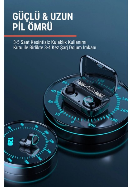 M10 Bluetooth Kulaklık Ipx4 Suya Dayanıklı 9d Kutulu Ios & Android Uyumlu W modelleri