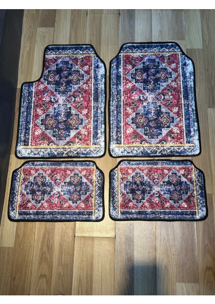 Şık ve Otantik Halı Desenli Araba Paspası – 4’lü Set fiyatları