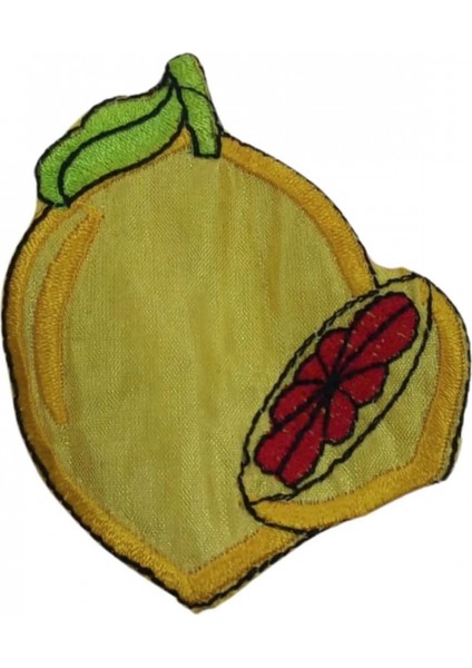 Aplike Ütü Ile Yapışan Limon Desen