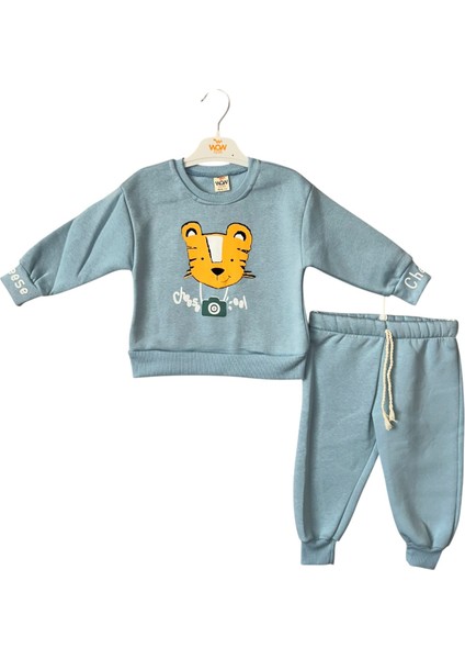 Kaplan Baskılı Erkek Çocuk Kışlık İkili Takım fırsatları