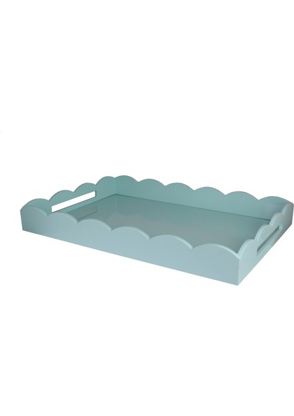 Scalloped Tray Eau De Nil