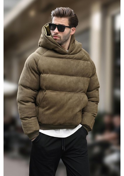 Haki Kapüşonlu Erkek Şişme Mont 7235 indirimleri