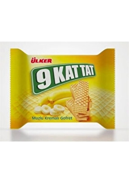 9 Kat Tat Muzlu Gofret 24 Adet Muz Aromalı Lezzetli Atıştırmalık fiyatları
