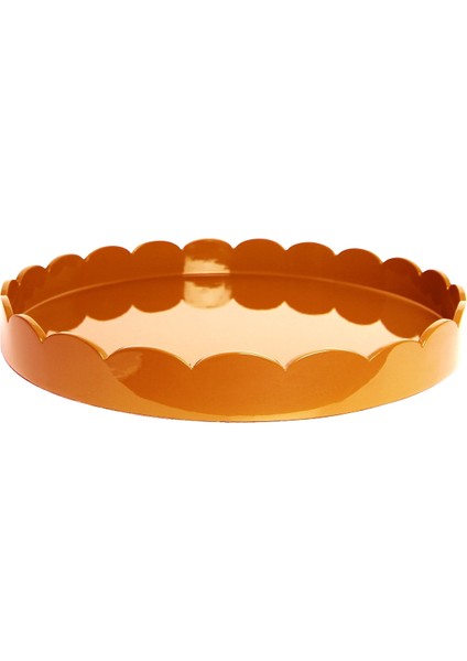 Scalloped Tray Orange