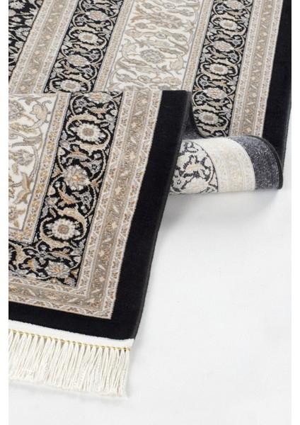 Vendome Palace 5451 Mavi Krem - Viskon Bambu Halı | Dokuma Salon Halısı fiyatları