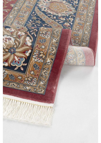 Vendome Palace 5421 Kiremit Lacivert - Viskon Bambu Halı | Dokuma Salon Halısı indirimleri