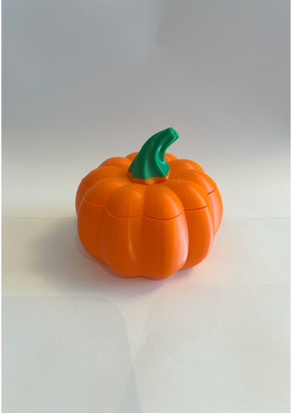 Halloween Balkabağı Kase – Kapaklı Organizer Kutu – 3D Baskı