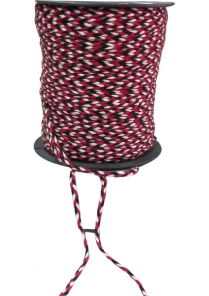 Bileklik Ipi, Hediye Paketleme Ipi, Şans, Bereket, Aşk, Şifa, Güç 5 mm Pamuk 5 Metre Kırmızı