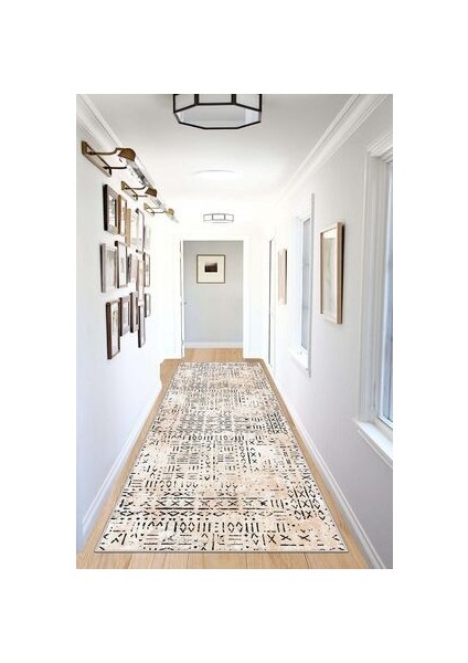 Makinede Yıkanabilir Kaymaz Taban Leke Tutmaz Modern Kesme Yolluk Mutfak Yolluk Halı Yolluk