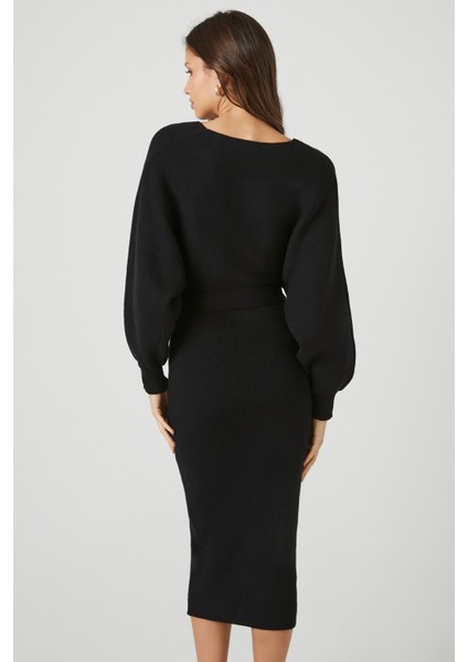 Triko Bağlamalı Midi Elbise indirimleri