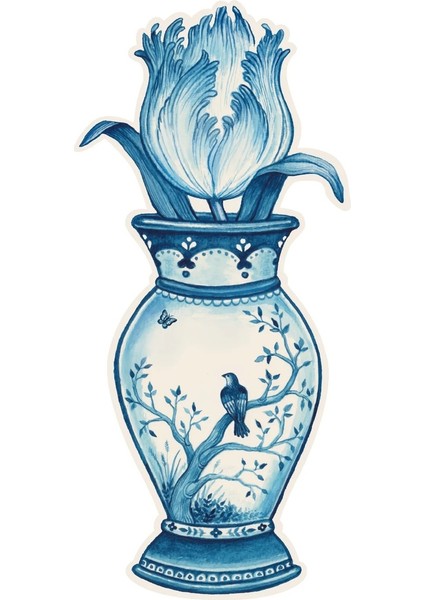 Indigo Tulip Table Accent - Pack Of 12