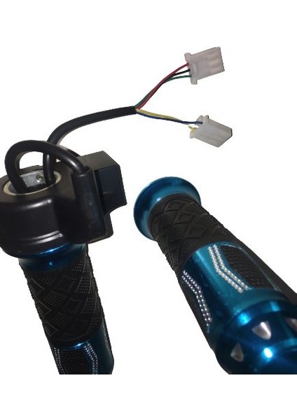 E-Bike Gaz Kolu 875 Komple 3 Vites Aliminyum Elcikli Mavi fiyatları