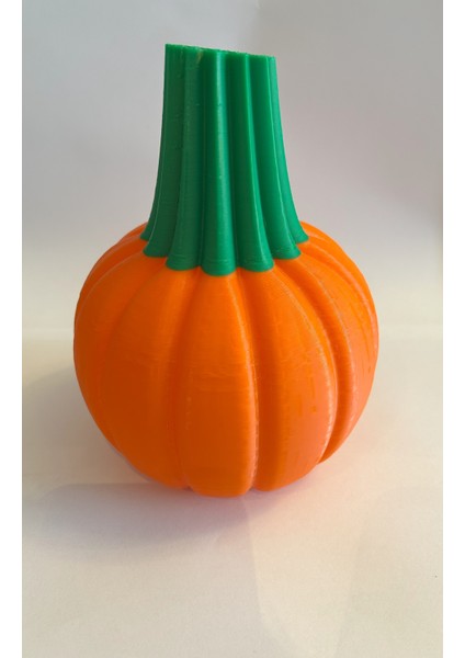 Balkabağı Vazo – Halloween Konseptli Cadılar Bayramı Ürünü | 3D Baskı