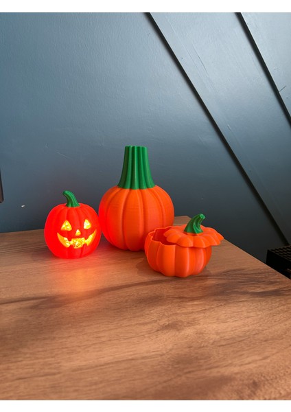 Balkabağı Vazo – Halloween Konseptli Cadılar Bayramı Ürünü | 3D Baskı modelleri