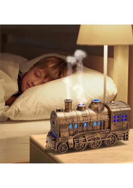 Tren Şeklinde Buharlı Oda Hava Nemlendirici Işık Fonksiyonlu Buhar Makinesi Kumandalı modelleri