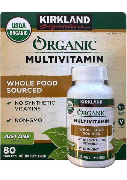Kirkland Signature Organic Multivitamin 80 Tablets modelleri