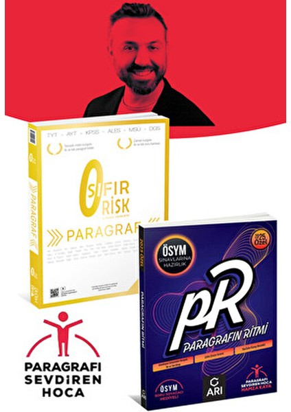 345 Yayınları Sıfır Risk Paragraf & Arı Yayıncılık Paragrafın Ritmi Soru Bankası Seti