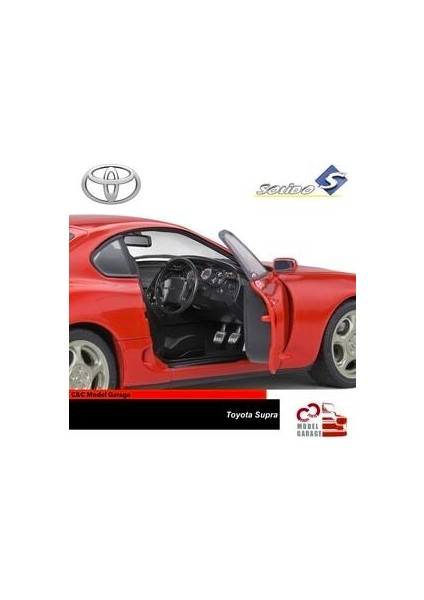 Toyota Supra 1/18 Ölçek Diecast Metal Model Araba