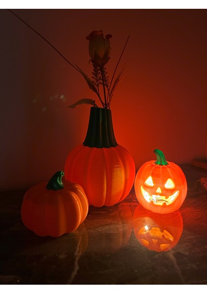 Balkabağı Dekoru – Halloween Temalı Cadılar Bayramı - 3D Baskı indirimleri