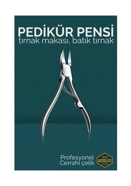 Bx Pedikür Makası - Tırnak Makası - Batık Tırnak Makası Profesyonel Cerrahi Çelik