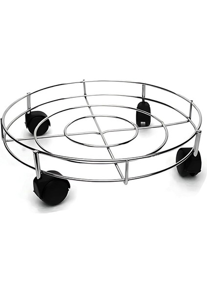 Krom Metal Tüp Çek - Damacana Altlık (4989)