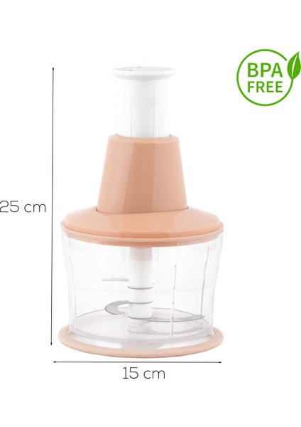 232-1 Basmalı Pratik El Rondosu 3 Bıçaklı Blender Doğrayıcı 1000ML Pembe modelleri