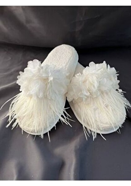 Tüylü Çiçekli Gelin Terliği, Terlik – Terlik – Terlik – Terlik fiyatları