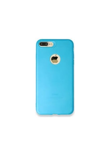 ESLIFETECH26AKSESUAR IPhone 7plus/8plus Uyumlu Rubber Silikon Arka Koruma Kılıf Gökyüzü Mavisi