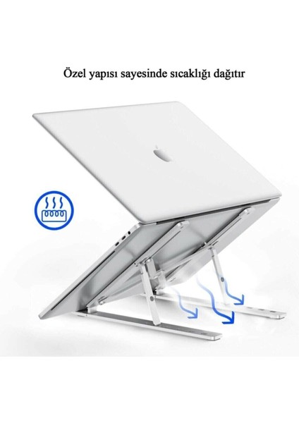 Aleminyum Gri Renk Ayarlı Laptop Macbook Notebook Güncel