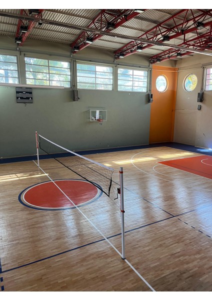 Metal Voleybol Direği Krikolu Sistem Iç & Dış Mekan Uyumlu modelleri