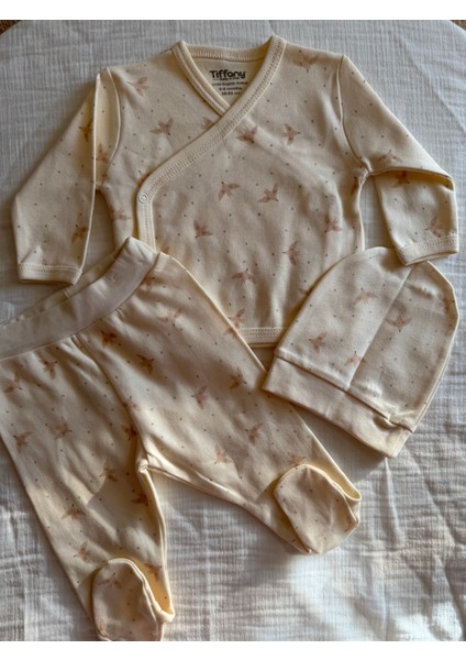 Organik Bird Theme 3lü Zıbın Set