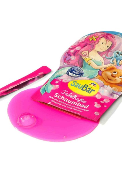 Saubar Alman Kalitesi Çocuklar Için Pembe Renkli Meyve Kokulu Deniz Kızı Banyo Köpüğü 40 ml fiyatları