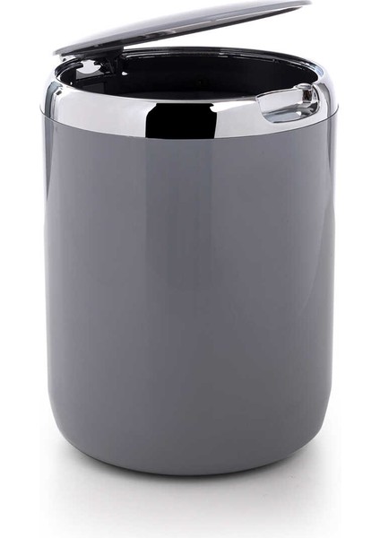 Pasifik 3 Lt Çöp Kovası Plastik Kapaklı Gri ve Siyah Mutfak Çöp Kovası Banyo Çöp Kovası fiyatları