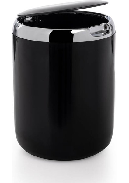 Pasifik 3 Lt Çöp Kovası Plastik Kapaklı Gri ve Siyah Mutfak Çöp Kovası Banyo Çöp Kovası fiyatları