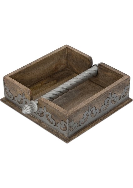 Wood/metal Napkin Holder