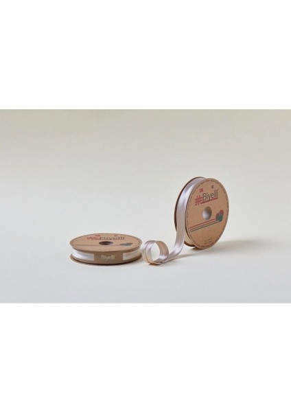 Biye Saten Katlı 089 Açık Taş 2 cm 25 Metre %100 Polyester