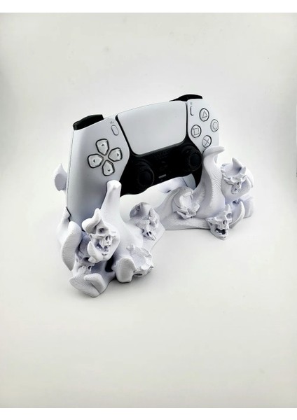 Ps5 Joystick Standı Hell Skull | Oyun Kumandası Tutucu | Masaüstü Düzenleyici modelleri