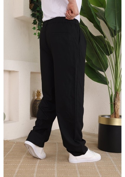 Erkek Beli Lastikli Pileli Baggy Pantolon modelleri