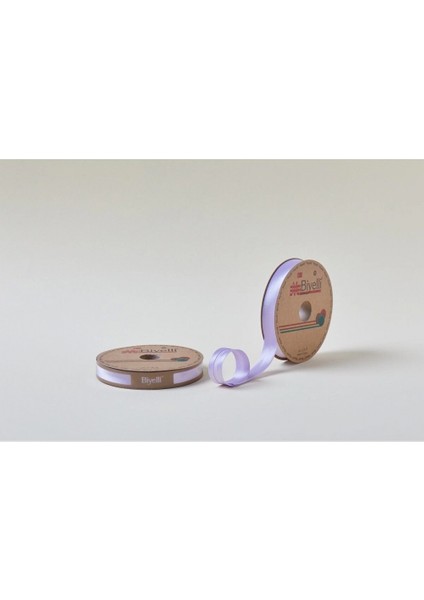 Biye Saten Katlı 009 Lila 2 cm 25 Metre %100 Polyester