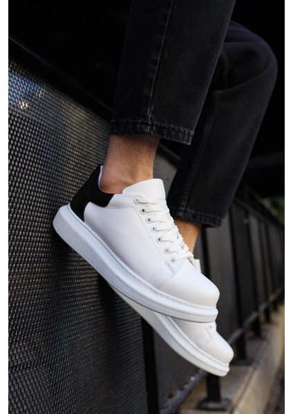 Estrella Premium Erkek Sneaker Beyaz Siyah
