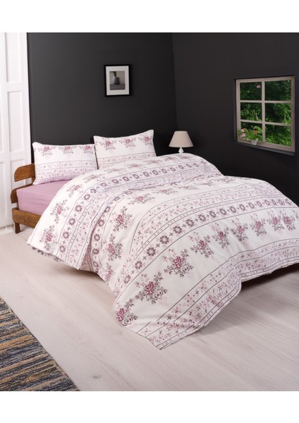 Lastikli Pamuklu Tek Kişilik Nevresim Takımı