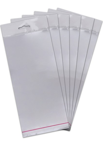 13*35 Sedefli Askılı (Askı Kısmı Beyaz) Bantlı OPP (Parlak-Şeffaf) Jelatin 100 Adet fiyatları