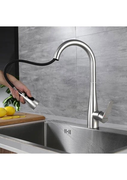 Spiralli Eviye Bataryası Pull Down 3 Fonksiyonlu KTE125 fırsatları