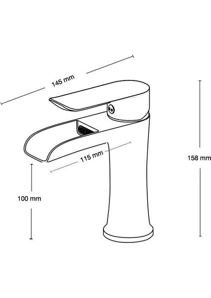 Lavabo Bataryası Şelale Fırçalanmış Nikel KLB112-BR modelleri